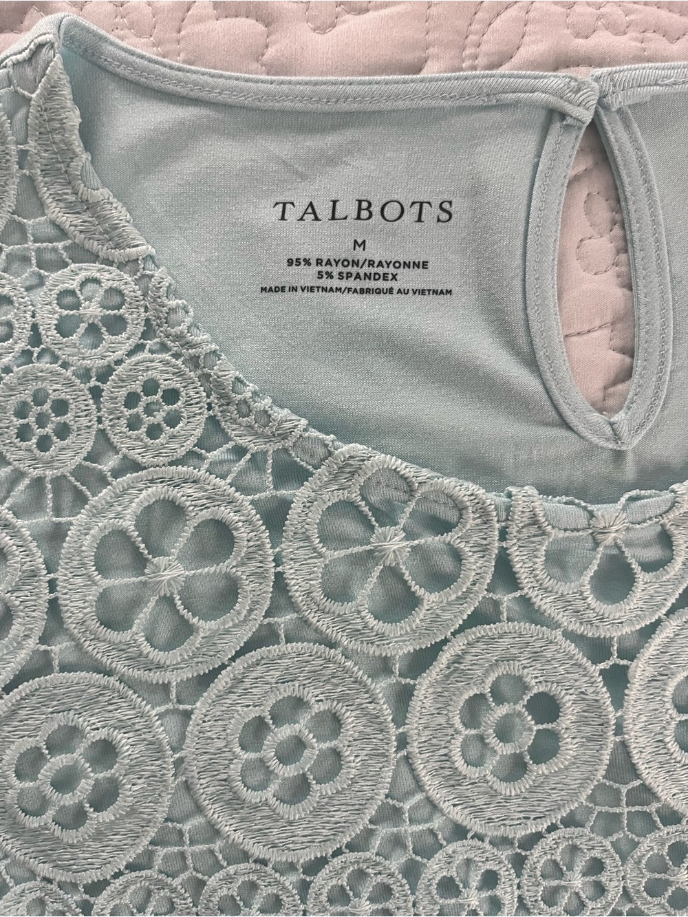 Talbots Lace Front Shell NWT - Picture 4 of 5